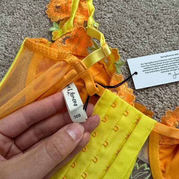 For Love and Lemons - embroidered bra/bustier - Picture 3 of 4